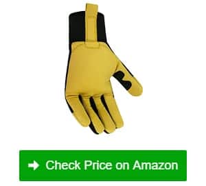 AIGEVTURE Anti Vibration Work Gloves Men TPR Impact Reducing Mechanic  Gloves SBR Fingers & Palm Padded Safety Work Gloves