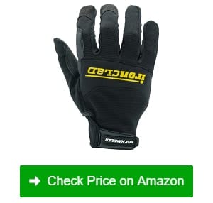 Ironclad Box Handler Work Gloves BHG, Extreme Grip, Performance Fit,  Durable, Machine Washable, (1 Pair), Large - BHG-04-L, Black - Work Gloves  
