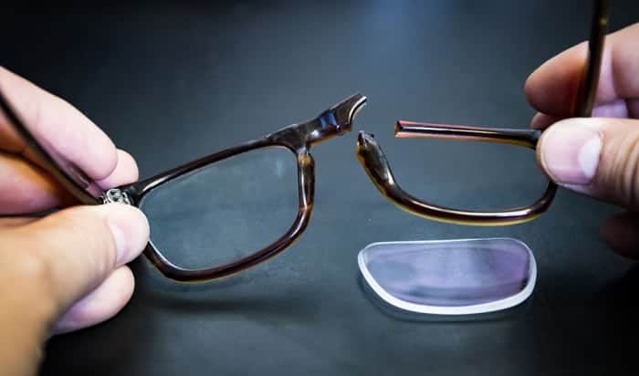 how to fix broken glasses bridge