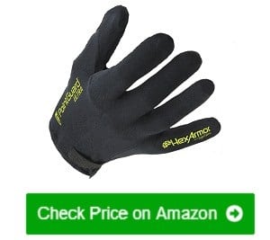 Gripster® Cut, Abrasion, and Puncture Resistant High-Visibility Etched  Rubber-Coated Palm Gloves - 300NB