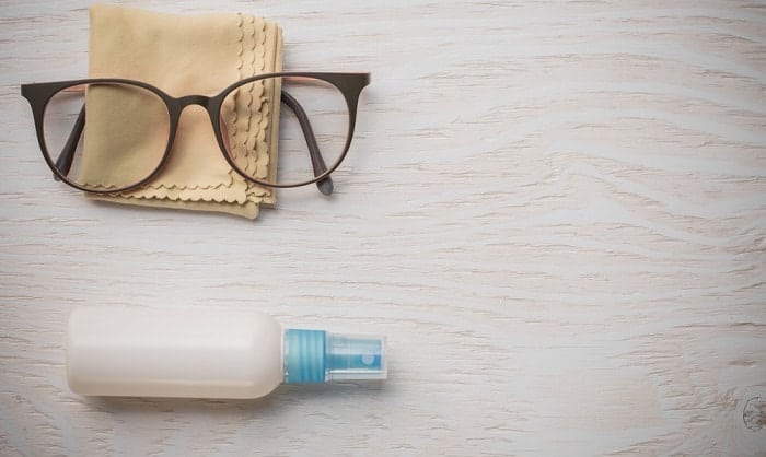 how to remove sweat stains from glasses frames