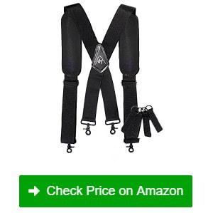 Padded Tool belt Load Bearing Gelfoam Suspenders For Adding Back Support,Work Belt Suspenders,Clips Will Work on Any Tool Belt 3 colors Color#2