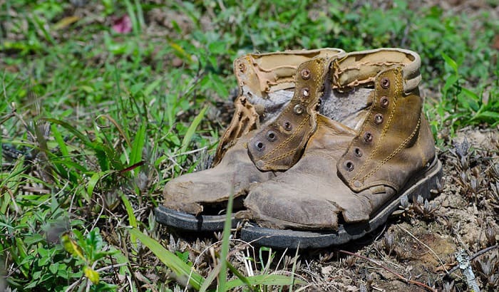 Worn out work on sale boots