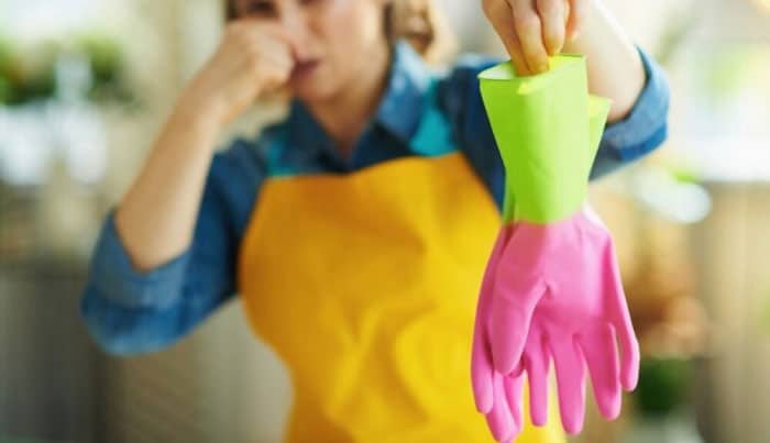 sanitize-rubber-gloves