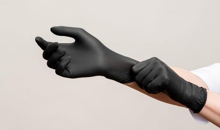 where to buy black latex gloves