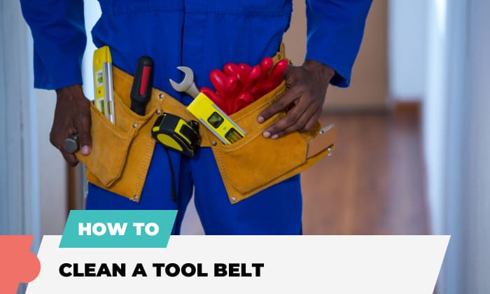 how to clean a tool belt