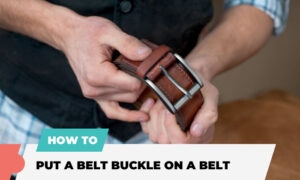 How to Put a Belt Buckle on a Belt
