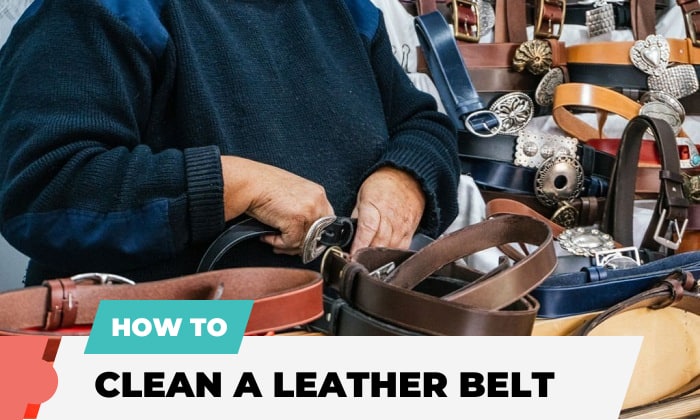 how to clean a leather belt