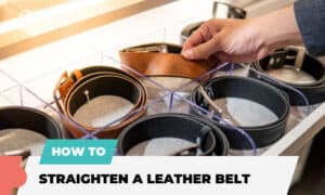 how to straighten a leather belt